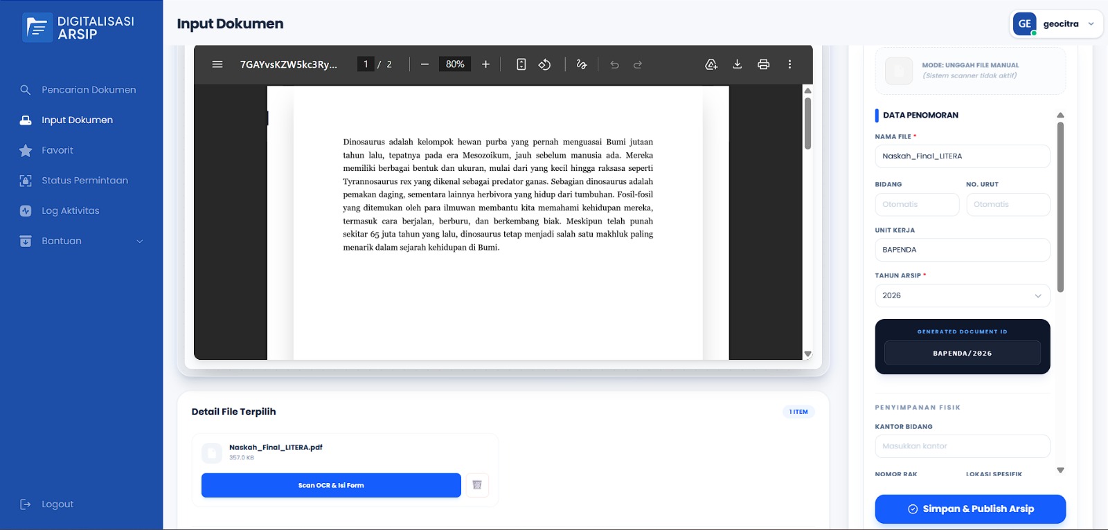 Smart Scanning & OCR